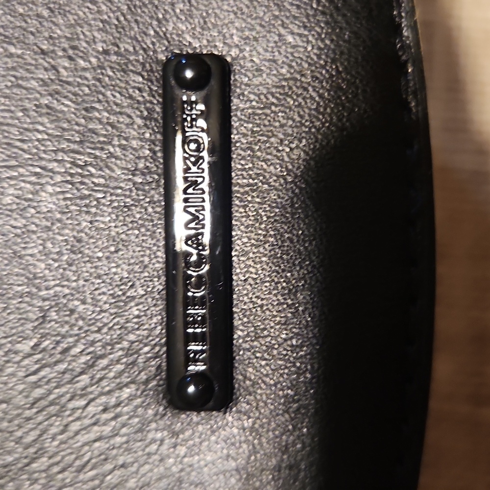 Rebecca Minkoff Black Leather Crossbody Bag with Silver Hardware - Picture 6 of 6